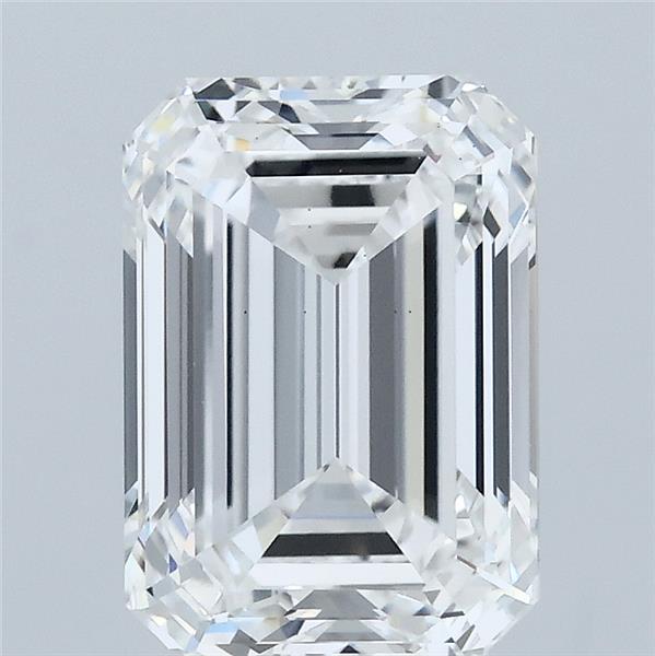 3.02 Carat Emerald Lab Grown Diamond, Excellent Polish, E Color, VS1 Clarity