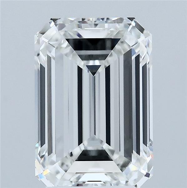 3.03 Carat Emerald Lab Grown Diamond, Excellent Polish, F Color, VVS1 Clarity