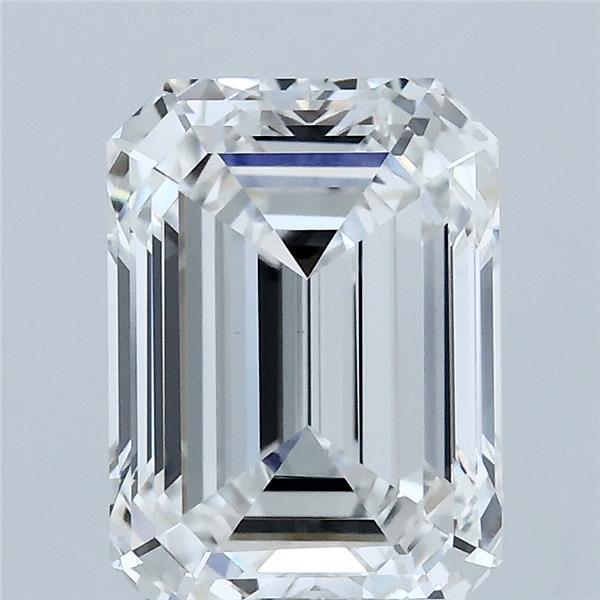 3.09 Carat Emerald Lab Grown Diamond, Excellent Polish, F Color, VVS2 Clarity