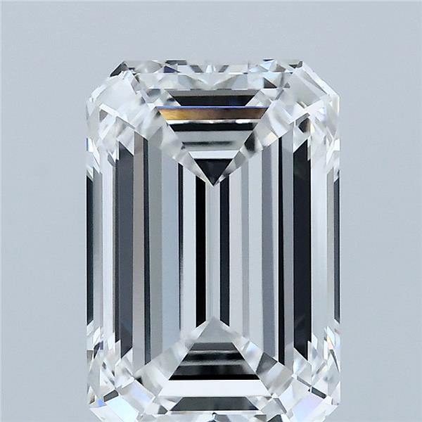 3.29 Carat Emerald Lab Grown Diamond, Excellent Polish, E Color, VVS2 Clarity