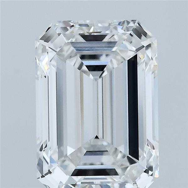3.51 Carat Emerald Lab Grown Diamond, Excellent Polish, E Color, VVS2 Clarity