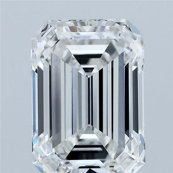 3.56 Carat Emerald Lab Grown Diamond, Excellent Polish, F Color, VS1 Clarity