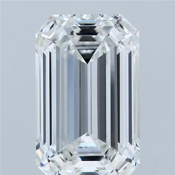 3.58 Carat Emerald Lab Grown Diamond, Excellent Polish, F Color, VS1 Clarity