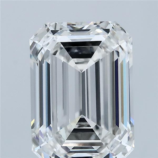 3.59 Carat Emerald Lab Grown Diamond, Excellent Polish, F Color, VS1 Clarity