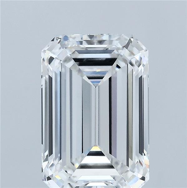 3.91 Carat Emerald Lab Grown Diamond, Excellent Polish, E Color, VVS2 Clarity