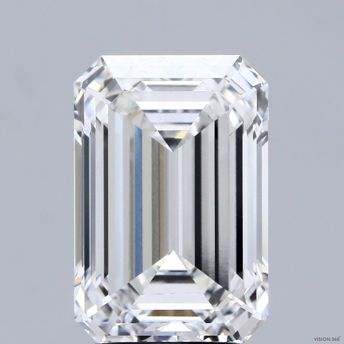 3.99 Carat Emerald Lab Grown Diamond, Excellent Polish, E Color, VVS2 Clarity