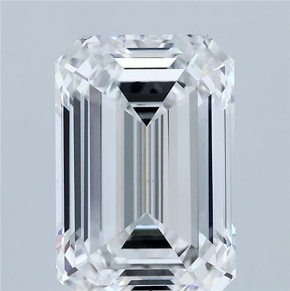 4.00 Carat Emerald Lab Grown Diamond, Excellent Polish, D Color, VS1 Clarity