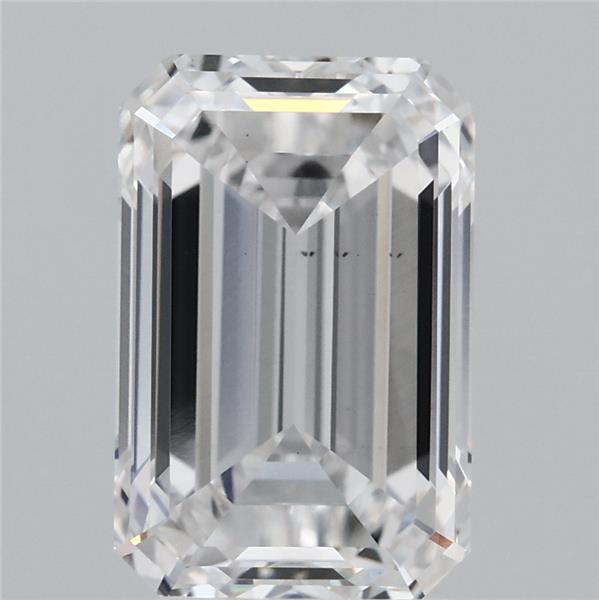 4.00 Carat Emerald Lab Grown Diamond, Excellent Polish, D Color, VS2 Clarity