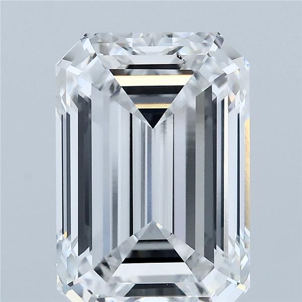 4.01 Carat Emerald Lab Grown Diamond, Excellent Polish, D Color, VS1 Clarity