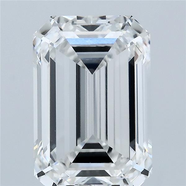 4.01 Carat Emerald Lab Grown Diamond, Excellent Polish, E Color, VVS1 Clarity
