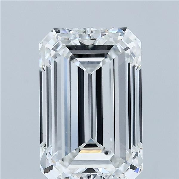 4.01 Carat Emerald Lab Grown Diamond, Excellent Polish, F Color, VS1 Clarity