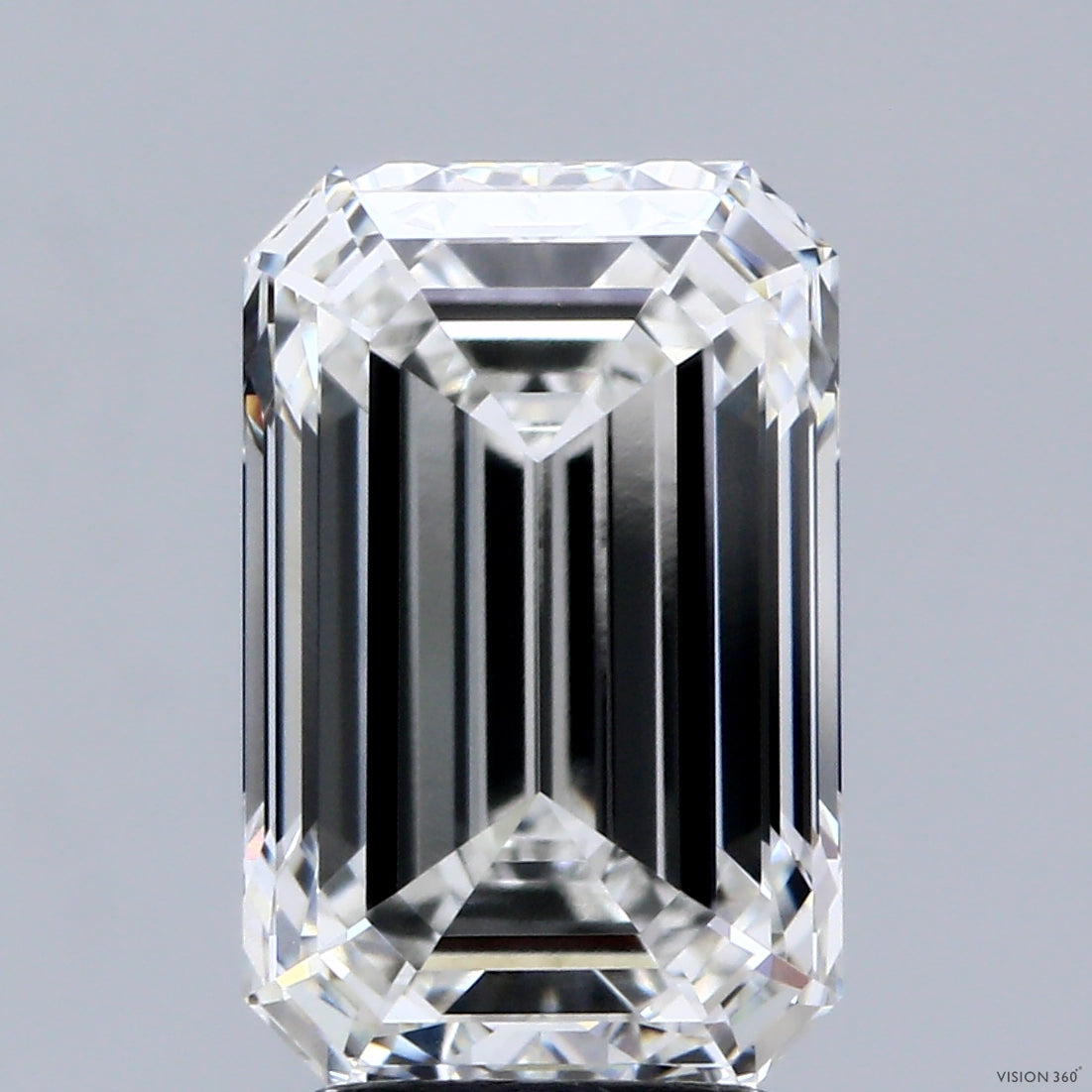 4.01 Carat Emerald Lab Grown Diamond, Excellent Polish, F Color, VVS2 Clarity