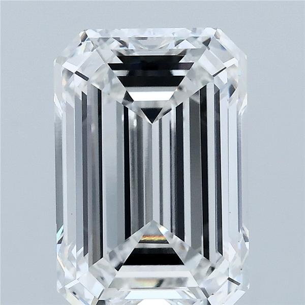 4.02 Carat Emerald Lab Grown Diamond, Excellent Polish, E Color, VVS2 Clarity