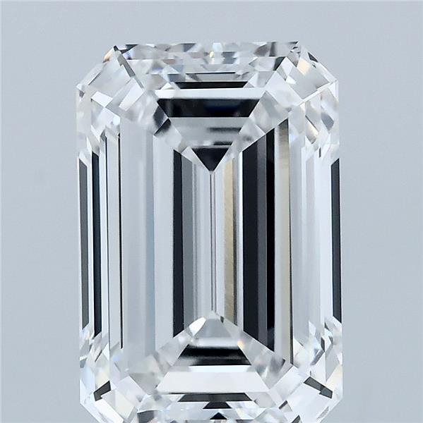 4.05 Carat Emerald Lab Grown Diamond, Excellent Polish, D Color, VVS2 Clarity