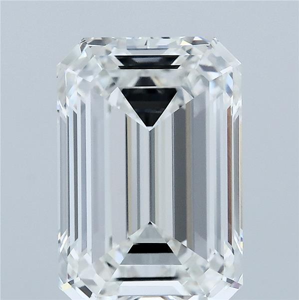 4.06 Carat Emerald Lab Grown Diamond, Excellent Polish, E Color, VVS1 Clarity