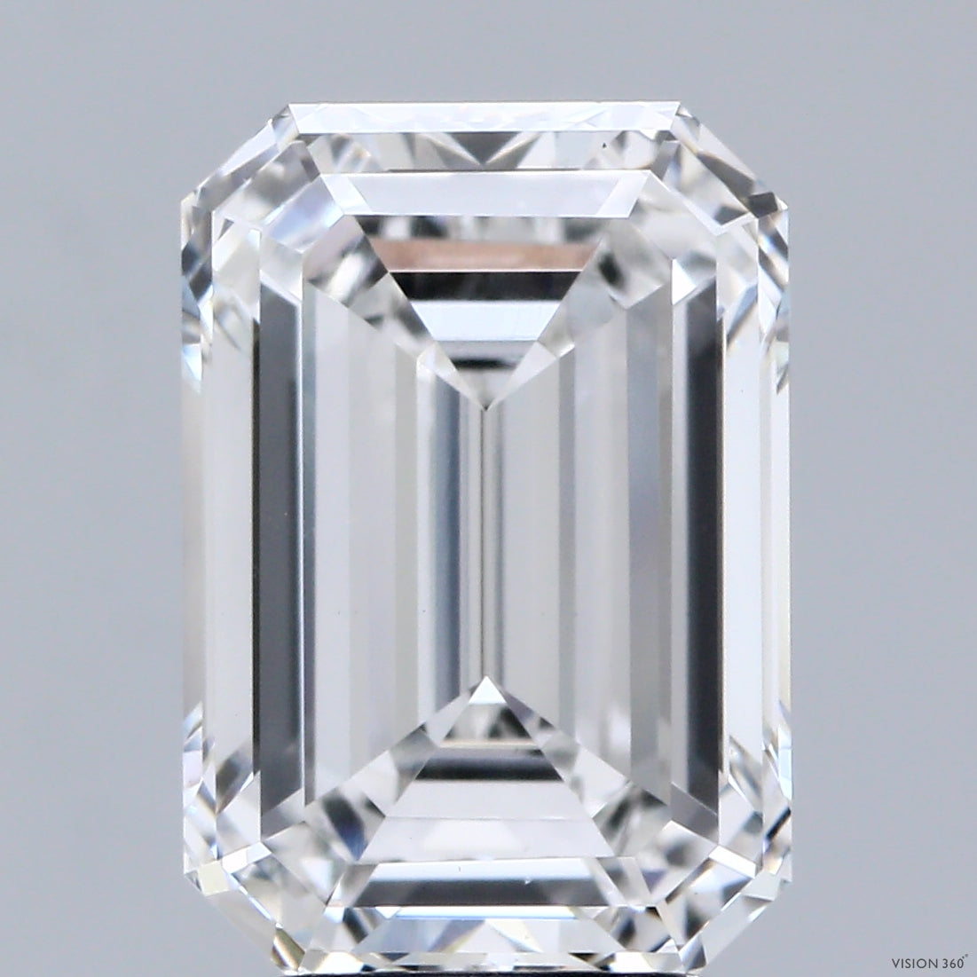 5.01 Carat Emerald Lab Grown Diamond, Excellent Polish, E Color, VS1 Clarity