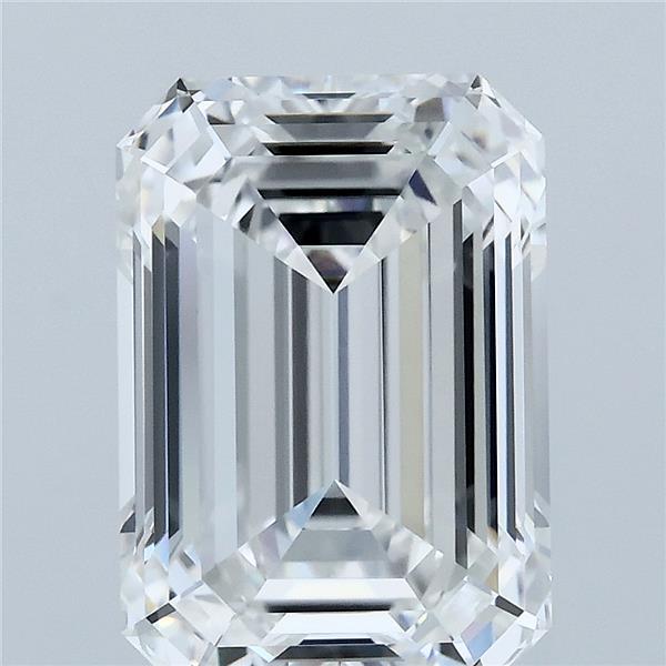 5.06 Carat Emerald Lab Grown Diamond, Excellent Polish, E Color, VVS1 Clarity