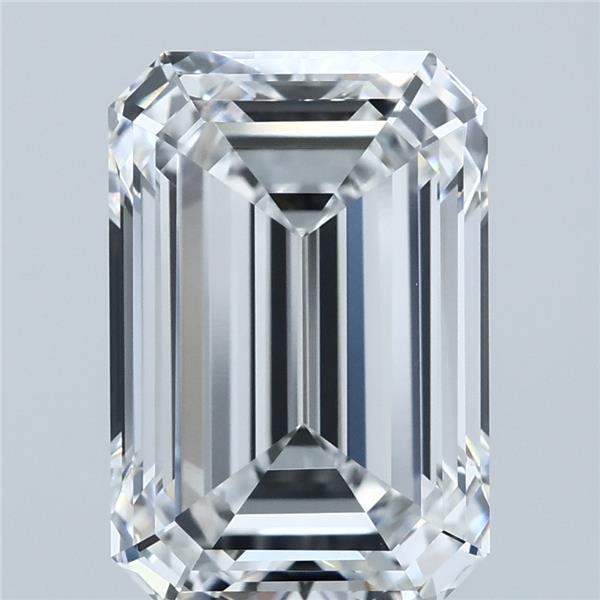 5.07 Carat Emerald Lab Grown Diamond, Excellent Polish, E Color, VVS1 Clarity