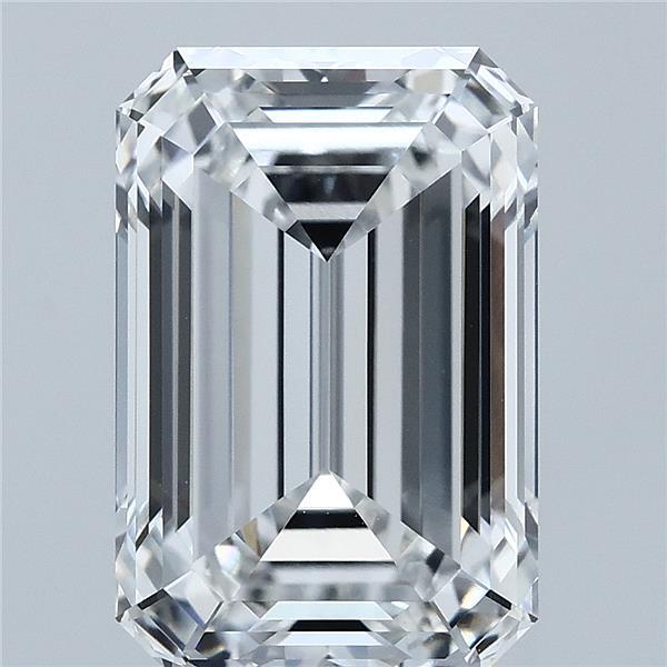 5.10 Carat Emerald Lab Grown Diamond, Excellent Polish, E Color, VVS1 Clarity