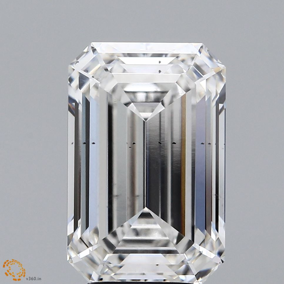 5.62 Carat Emerald Lab Grown Diamond, Excellent Polish, G Color, VS2 Clarity