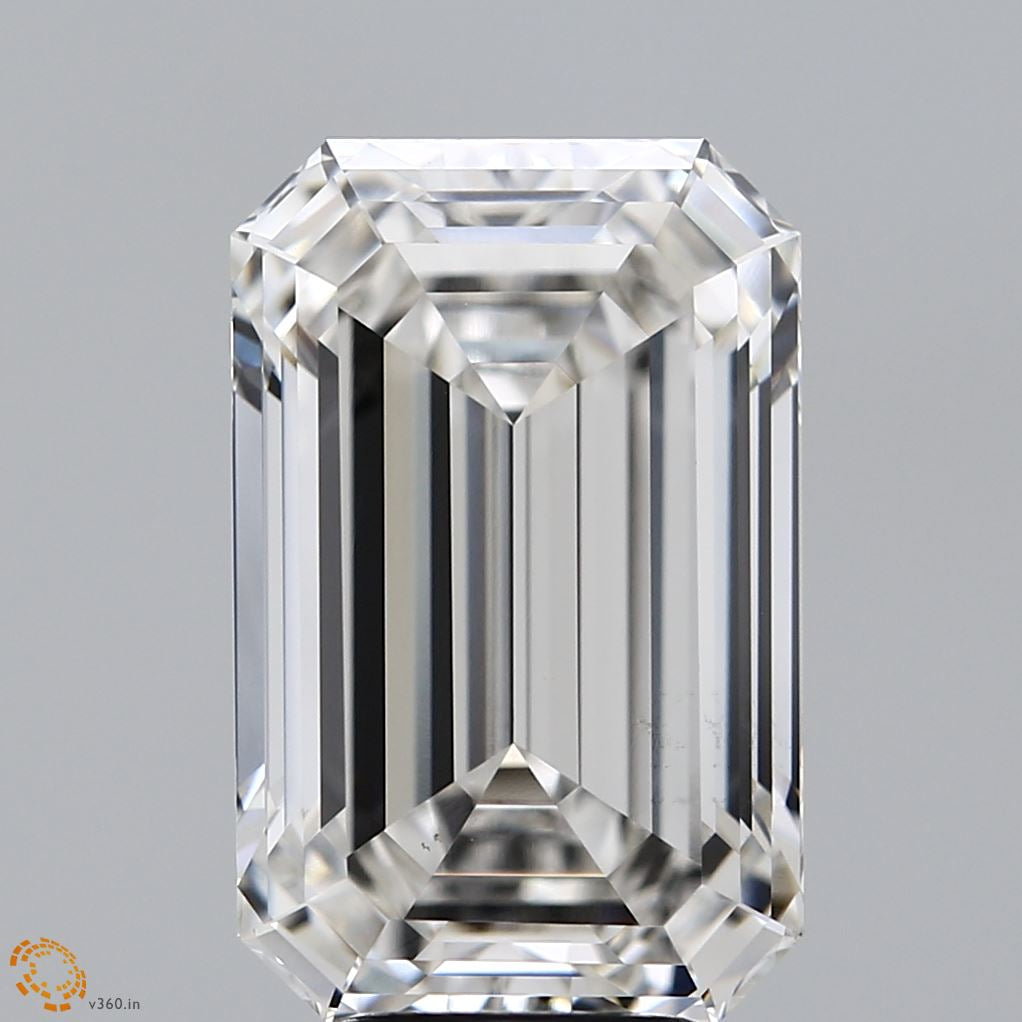 6.33 Carat Emerald Lab Grown Diamond, Excellent Polish, G Color, VS1 Clarity