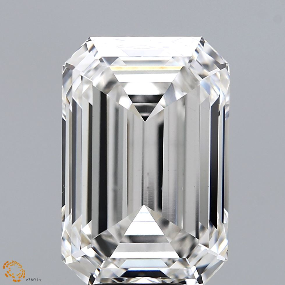 7.25 Carat Emerald Lab Grown Diamond, Excellent Polish, G Color, VS1 Clarity