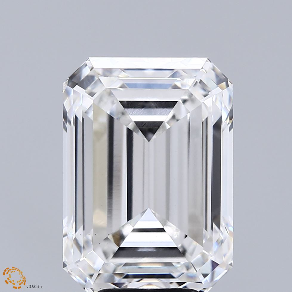 7.74 Carat Emerald Lab Grown Diamond, Excellent Polish, E Color, VS1 Clarity