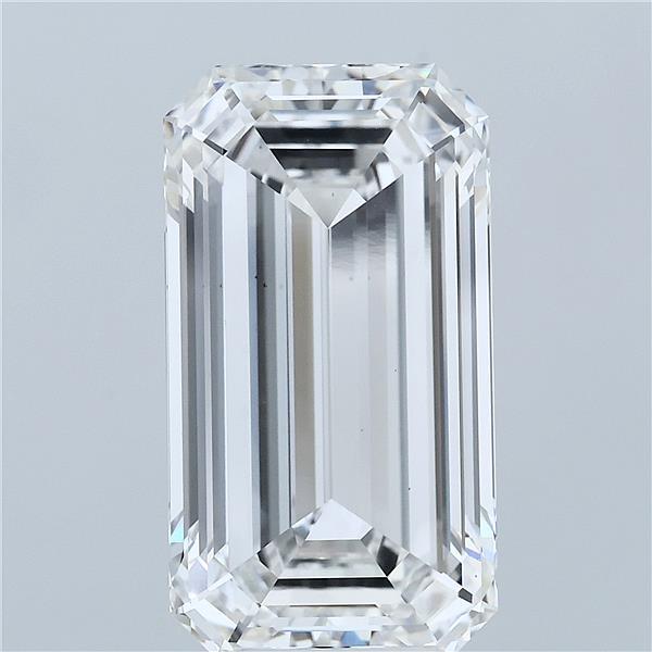 7.75 Carat Emerald Lab Grown Diamond, Excellent Polish, E Color, VS1 Clarity