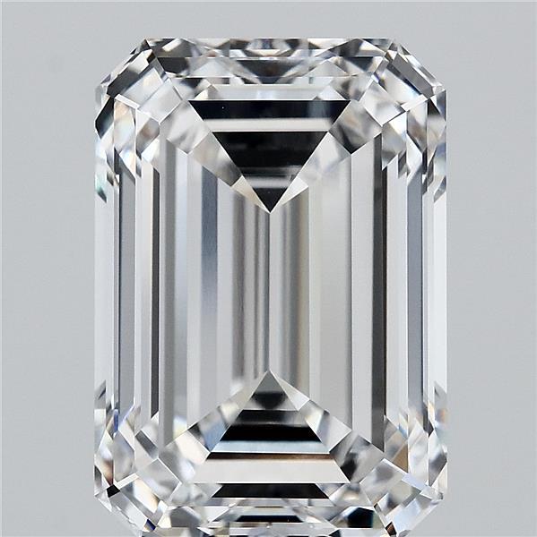 7.79 Carat Emerald Lab Grown Diamond, Excellent Polish, E Color, VVS1 Clarity