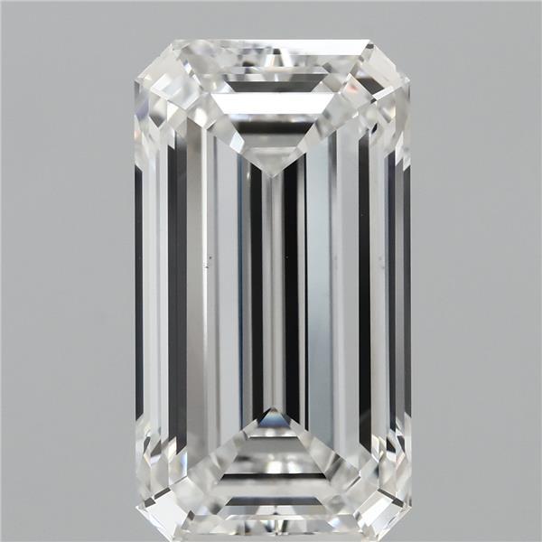 8.28 Carat Emerald Lab Grown Diamond, Excellent Polish, F Color, VVS2 Clarity