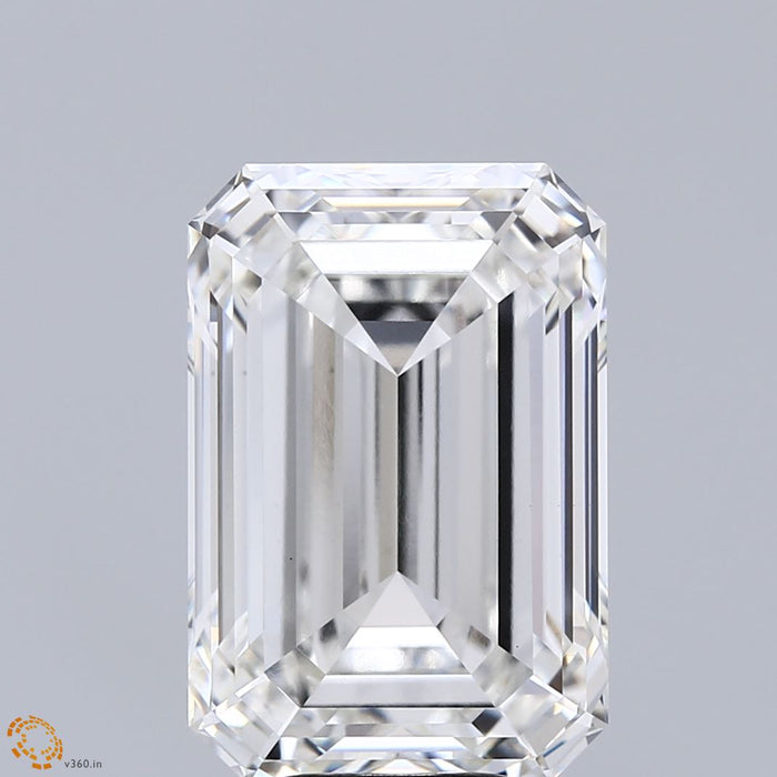8.36 Carat Emerald Lab Grown Diamond, Excellent Polish, G Color, VS1 Clarity