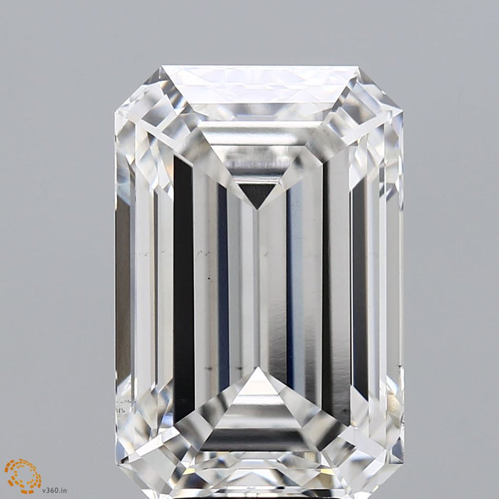 8.51 Carat Emerald Lab Grown Diamond, Excellent Polish, G Color, VS2 Clarity