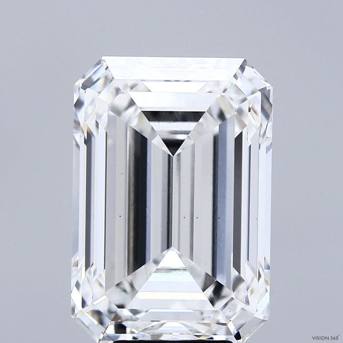 8.76 Carat Emerald Lab Grown Diamond, Excellent Polish, E Color, VS1 Clarity