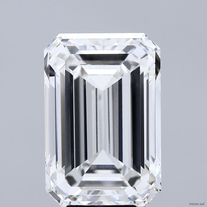 9.03 Carat Emerald Lab Grown Diamond, Excellent Polish, F Color, VVS2 Clarity