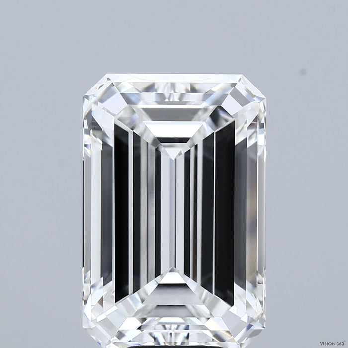 9.15 Carat Emerald Lab Grown Diamond, Excellent Polish, F Color, VVS2 Clarity