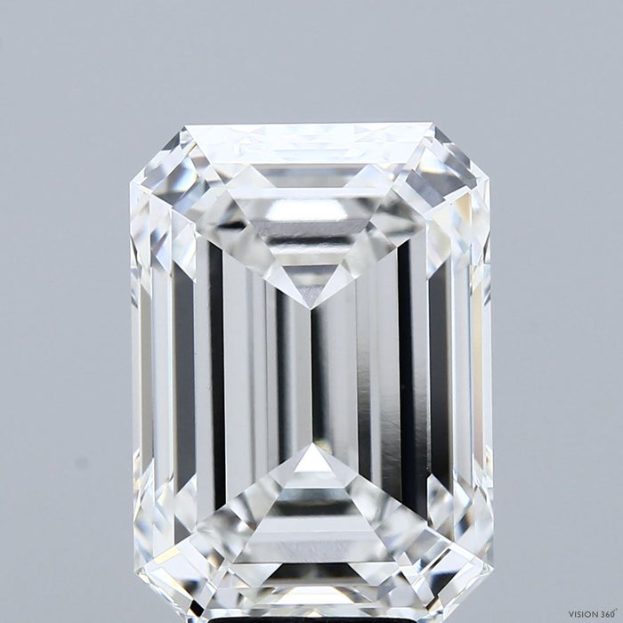 9.33 Carat Emerald Lab Grown Diamond, Excellent Polish, F Color, VVS2 Clarity