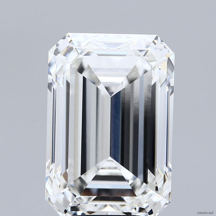 9.41 Carat Emerald Lab Grown Diamond, Excellent Polish, G Color, VVS2 Clarity