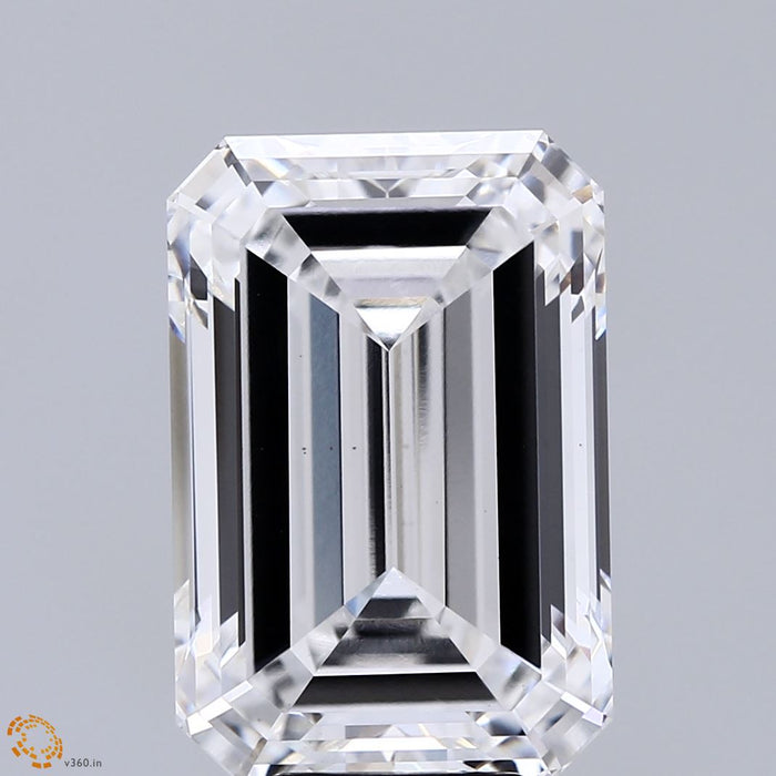 9.65 Carat Emerald Lab Grown Diamond, Excellent Polish, E Color, VS1 Clarity