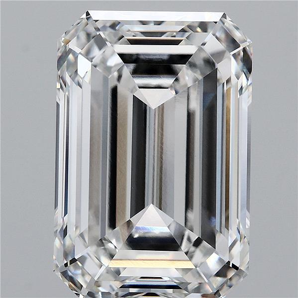 9.91 Carat Emerald Lab Grown Diamond, Excellent Polish, F Color, VVS2 Clarity