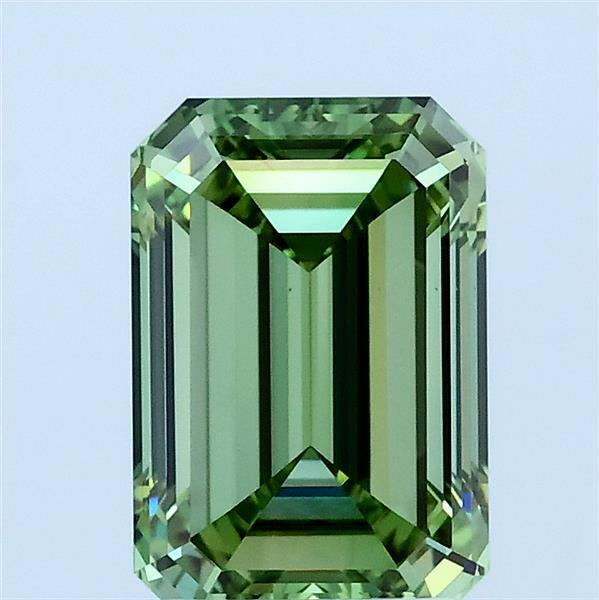 2.00 Carat Emerald Lab Grown Diamond, Fancy Vivid Green Color, VS1 Clarity