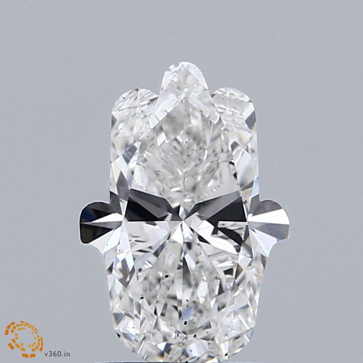1.46 Carat Freeform (Hamsa) Lab Grown Diamond, Excellent Polish, E Color, VS2 Clarity