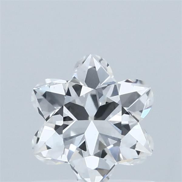 0.76 Carat Flower Lab Grown Diamond, Excellent Polish, E Color, VS1 Clarity