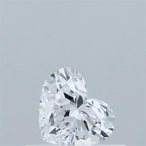 0.33 Carat Heart Lab Grown Diamond, Very Good Polish, D Color, VVS2 Clarity