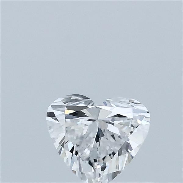 0.33 Carat Heart Lab Grown Diamond, Very Good Polish, D Color, VVS2 Clarity