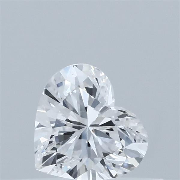 0.34 Carat Heart Lab Grown Diamond, Very Good Polish, D Color, VVS2 Clarity