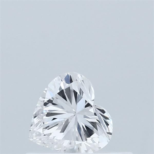0.34 Carat Heart Lab Grown Diamond, Very Good Polish, E Color, VVS2 Clarity