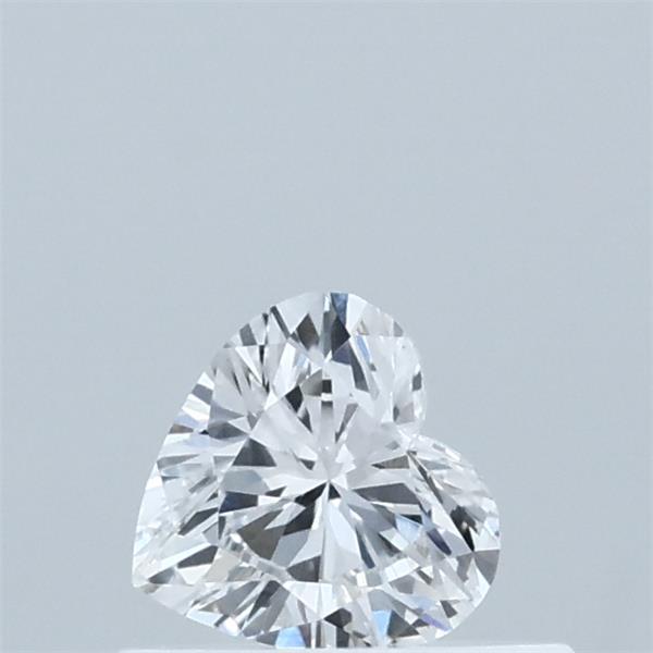 0.35 Carat Heart Lab Grown Diamond, Very Good Polish, D Color, VS1 Clarity