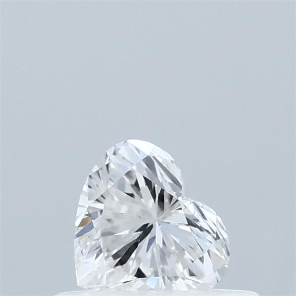 0.36 Carat Heart Lab Grown Diamond, Very Good Polish, E Color, VVS2 Clarity