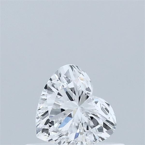 0.37 Carat Heart Lab Grown Diamond, Very Good Polish, D Color, VVS2 Clarity