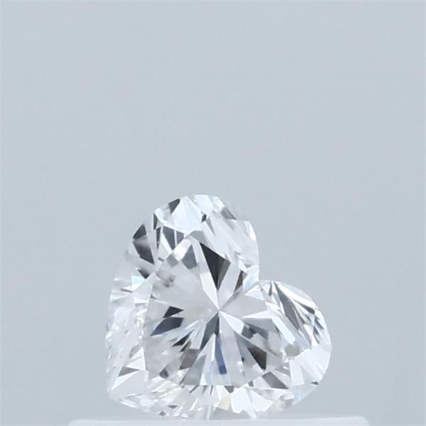 0.37 Carat Heart Lab Grown Diamond, Very Good Polish, D Color, VVS2 Clarity